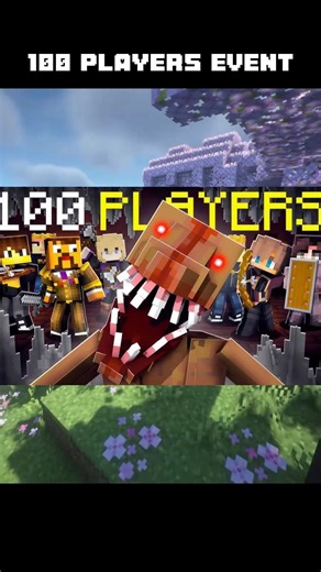 Why you should join 100 Players Event ?? | #minecraft #100players #event #battleroyale #shorts