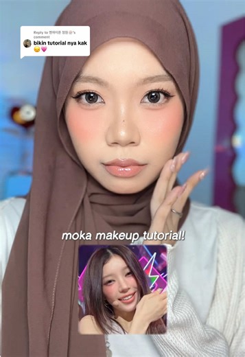 Replying to @엔하이픈 정원🍥 recreate makeup moka! 🤎✨ product details: [cushion] glad2glow glow cushion ‘02 praline’ [concealer] skintific concealer ‘02 ivory’ [contour] gogo tales liquid contour [contour] judydoll highlight contour palette [powder] wardah lightening loose powder [eyebrow] madame gie browcara shade 01 [eyeshadow] colorrose western antique makeup tray [eyeshadow] salsa comet eyeshadow palette [eyeliner] timephoria precision eyeliner [eyelash] bebelash ‘daily dates’ [mascara] barenblis