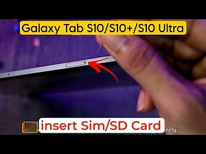 How to Insert Sim & microSD Card in Samsung Galaxy Tab S10/S10+/S10 Ultra | Does it Support e-SIM?
