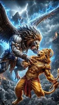 Narasimha vs Sharav vs Gandaveruna 18 days of great war. Who won in the end. #mythologystory #shorts