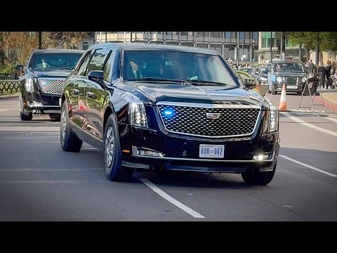 Joe Biden's Presidential Convoy and Royal Family driving through London!