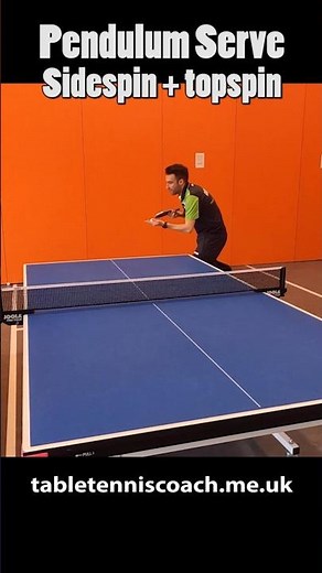 How to do a pendulum serve with sidespin and topspin