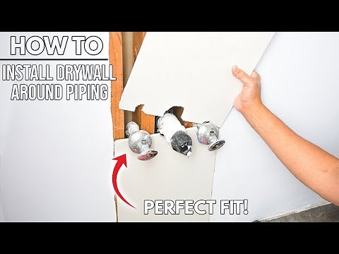 How To Install Drywall Around Pipes Perfectly! | Easy DIY For Beginners!