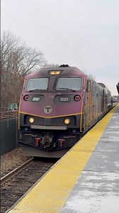 MBTA HSP46 # 2027 Departs Braintree with a Nickelodeon theme hornshow!