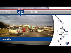 Interstate 40 West - Nashville - Tennessee | Drive America's Highways 🚙