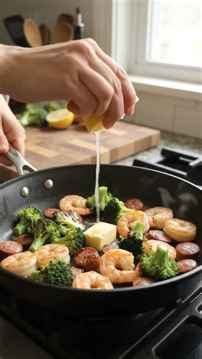 🍤 SHRIMP, SAUSAGE & BROCCOLI — HIGH-PROTEIN & ANTI-INFLAMMATORY