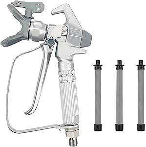 Airless Paint Spray Gun Sprayer High Pressure 3600 PSI 517 Nozzle Tip for Sprayer with 3 Pcs Filter JW-G3