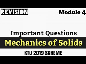 MOS S3 Civil | Important Questions | Module 4 |2019 Scheme CET201 KTU