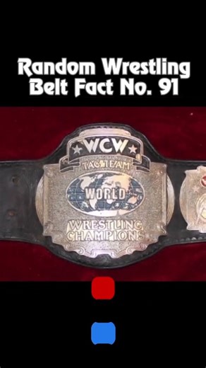 WCW Tag Team Championship Belts #shorts #wwe #wrestlemania #Collection WWE Replica Belt Review