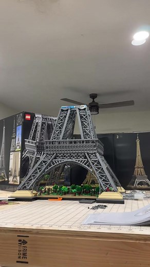 LEGO Eiffel Tower Assembly Process Explained