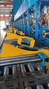 Automatic taping threading stacking for painted steel strapping coils #machine