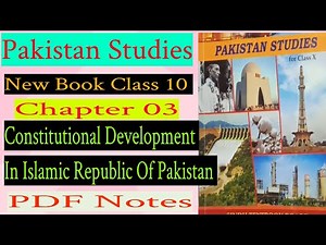 Pakistan Studies New Book Class 10 Chapter 03 Complete Explaination Notes Pdf Link