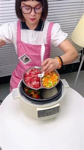 It's healthy, delicious, and the flavors don't mix. #ElectricPressureCooker #HomeCooking #EasyReci