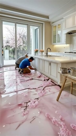 KITCHEN TRANSFORMATION WITH ..🌸 #shorts