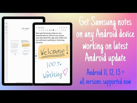 How to get Samsung notes on any Android device