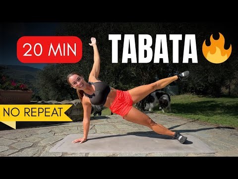 20 Min TABATA HIIT 🔥 Full Body Workout | No Repeat, Bodyweight at Home