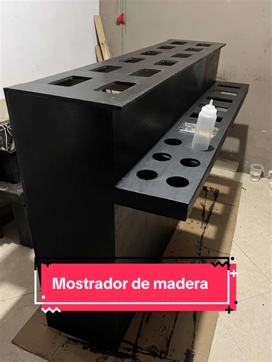 Mostrador de madera para negocio de elotes y nevería