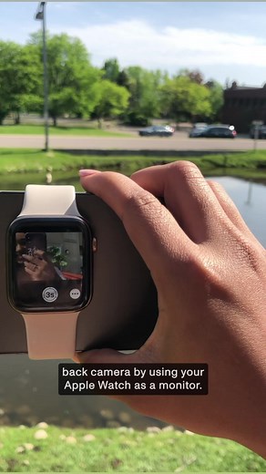 Did you know that the camera remote app on your Apple Watch can be used to monitor the footage on your iPhone? #apple #applewatch #applehack #iphone | CNET