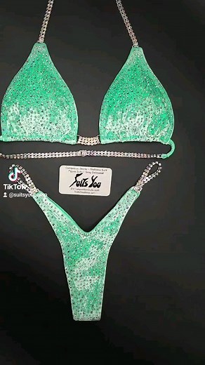NEW - ON SALE - BUDGET-FRIENDLY! We just added this stunning Mint Velvet Competition Suit to our In-Stock Category! (The 20% OFF deal ends this week) #SuitsYouComp #CompetitionSuits #WellnessSuits #CompetitionBikinis | Suits You Competition Suits | Facebook