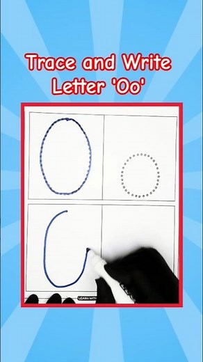 Letter 'Oo'- Learn to write Uppercase and Lowercase letter 'Oo' | Handwriting Practice for kids