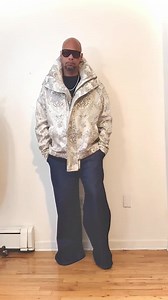 Silver Metallic Brocade Flight Jacket - Oversized Luxury Street Wear Outerwear Coat - Etsy