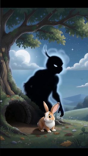 Horror shadow and rabbit #shorts #shortvideo #shortsfeed#scary #horror #bhoot #cartoon#animation #yt