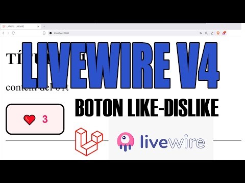 Crea un botón de Like en UN SOLO ARCHIVO (Sin Tailwind) Laravel 12 + Livewire v4
