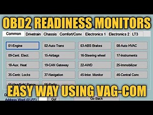 HOW TO Set Your OBD2 Monitors Using VCDS Vag-Com EASY WAY