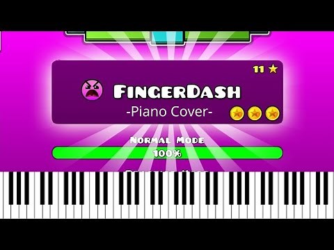 Fingerdash - Geometry Dash (Piano Cover + ALL 3 Coins)