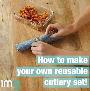 51K views · 583 reactions | This handy little cutlery set is so easy to carry around in your everyday bag. You’ll never be caught having to use single-use plastic cutlery again! | 1 Million Women | Facebook