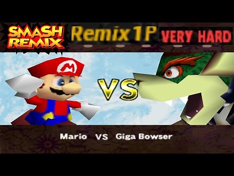 Smash Remix - Classic Mode Remix 1P Gameplay with Mario (VERY HARD)