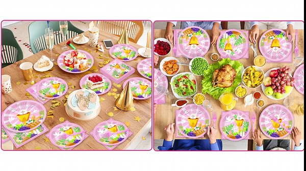 100 Pcs First Communion Plates and Napkins Baptism Decorations for Girl 1st Holy Communion Party Pink Disposable Paper Tableware for God Bless Christening Celebration Decor Baby Shower Serves 25