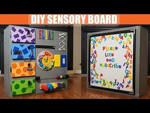 DIY SENSORY BOARD| Busy Board, Montessori Board (toddler/baby)