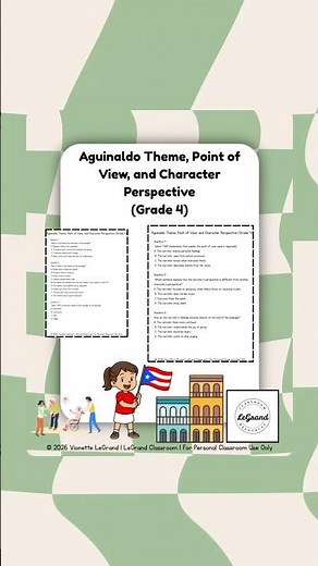4th Grade ELA Reading Comprehension | Theme & Point of View Holiday Story Resource