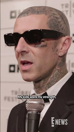 Travis Barker opens up about his relationship at the “TRAVIS BARKER: LOUDER THAN FEAR” premiere. 🖤