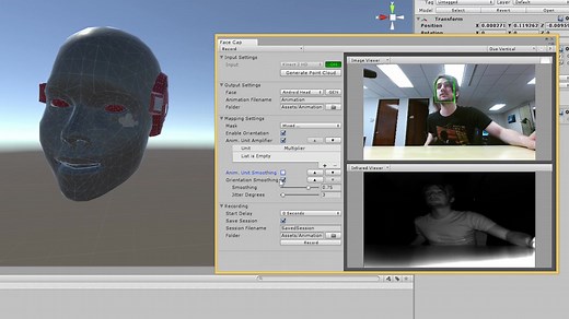 Cinema Face Cap 使用Unity进行脸部表情捕捉