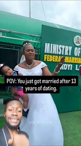 13K views · 303 reactions | Newly Wedded Bride celebrate as her Man finally weds her after 13 years of relationship❤️ | Notindome Comedian | Facebook