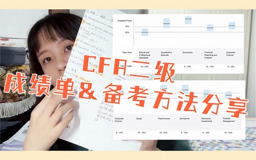 【朴素的干货10】弱基础2个月通过CFA二级超详细备考方法|成绩单分享