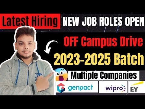 Genpact , EY , Qualitykiosk | OFF Campus Hiring Drive | 2025, 2024 Batch | Freshers Hirings