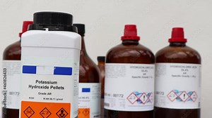 potassium hydroxide pellets, laboratory chemicals and hazards