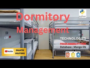 Dormitory Management System | In English | Python Projects | English 2023