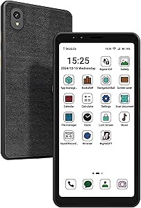 Bigme Color E-Ink Screen Mobile HiBreak, 6G+128GB Android 11 Smartphone, 36-Level Front Light, USB-C, 3300mAh Battery, 5+13MP Camera - Black