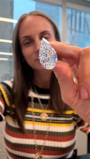 Stephanie Gottlieb on Instagram: "When you know, you know 💍 This pear diamond is THE ONE. Who’s ready to buy the most perfect pear there ever was?? 🍐"