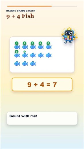 2nd Grade Addition Practice: 9 + 4 | Solve Along! 🧮