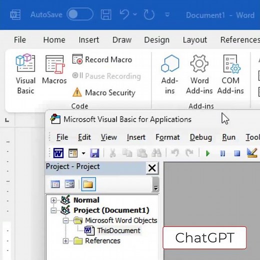 Generate a Microsoft Word Document with ChatGPT!
