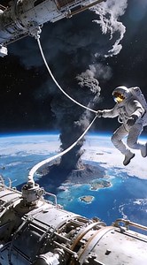 A Massive Volcanic Eruption From Space | Space Voyager