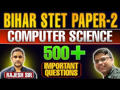 Bihar STET Computer Science 2025 |STET Computer Previous Year Questions|STET Data Base Mnagement -2