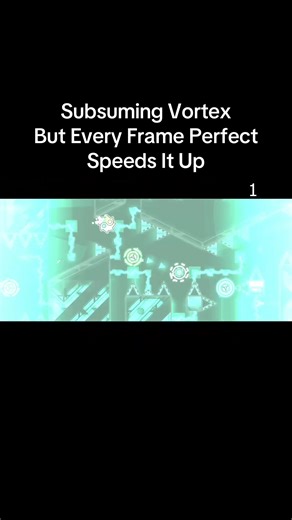 Subsuming Vortex Geometry Dash Frame Perfects Speed it up #fyp #gd #geometrydash #extremedemon #gaming