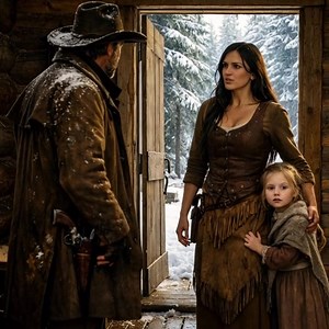 Apache Women Arrived on Christmas Eve — “I Need a Shelter,” She Said to the Widowed Rancher… She knocked on his door as snow began to fall — never knowing that night would end his loneliness forever. The widowed rancher had spent years avoiding holidays, especially Christmas. In the Wild West, winter was merciless, and memories were heavier than the cold. He expected nothing but another silent night by the fire. Then she arrived. An Apache woman stood on his porch, wrapped in a worn shawl, eyes 