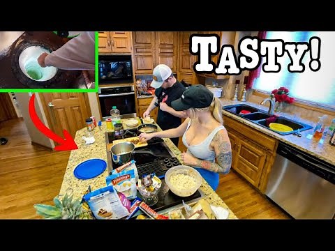 Ice Fishing for BIG Tasty FISH in CRYSTAL CLEAR WATER!!! (Catch Clean Cook!!)